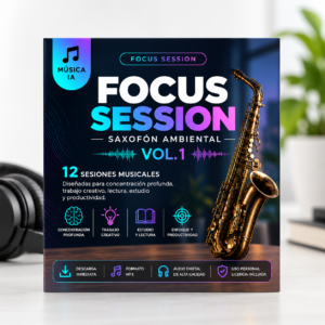 Focus Session - Saxofón Ambiental Vol. 1 - música IA para concentración - ibuqs