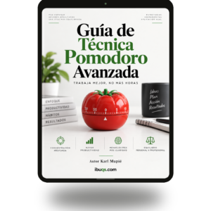 Guía de Técnica Pomodoro Avanzada - mockup - ibuqs